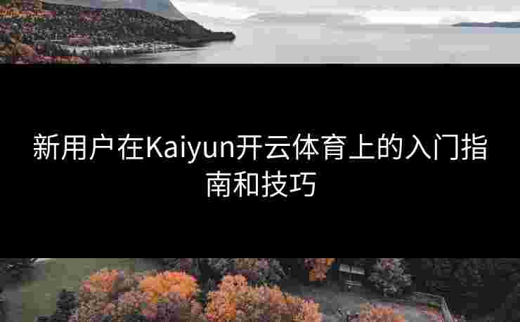 新用户在Kaiyun开云体育上的入门指南和技巧