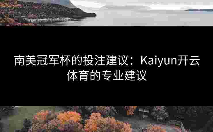 南美冠军杯的投注建议：Kaiyun开云体育的专业建议
